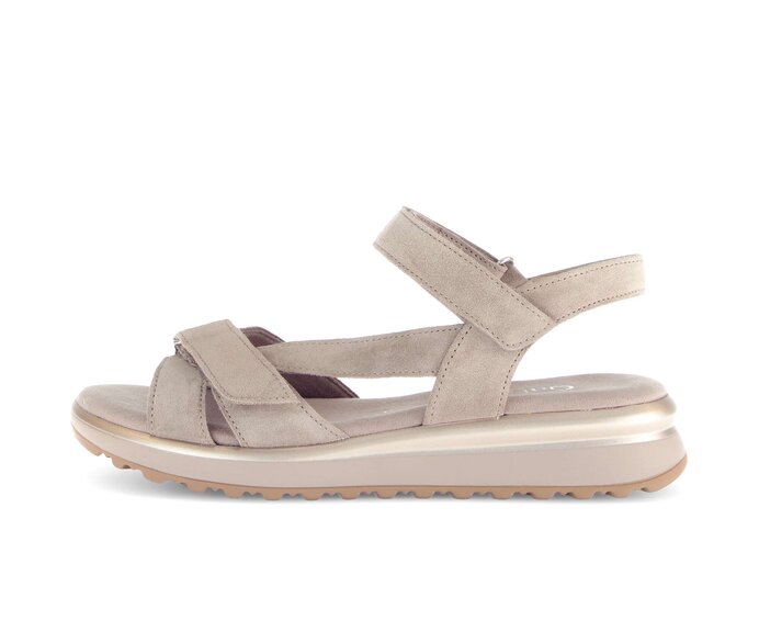 Sandal met riempjes beige #0