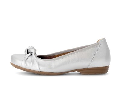 Sportiga ballerinor silver