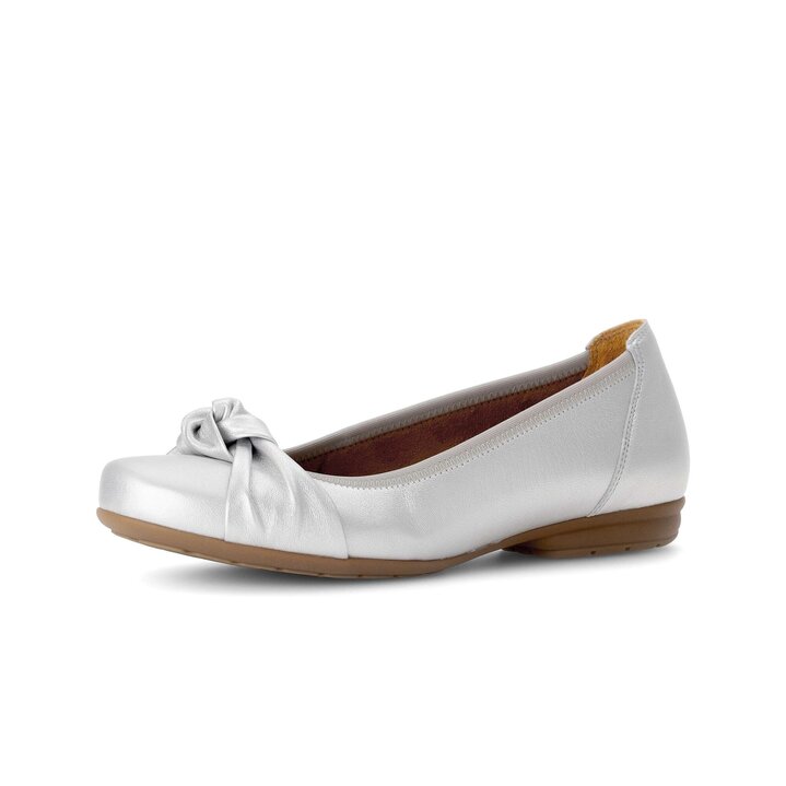 Sportliche Ballerina silber #2