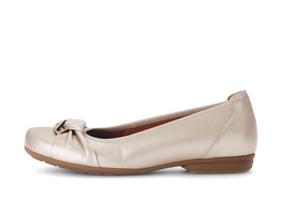 Sportieve ballerina goud