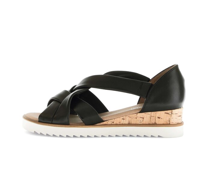 Sandal met riempjes zwart #0