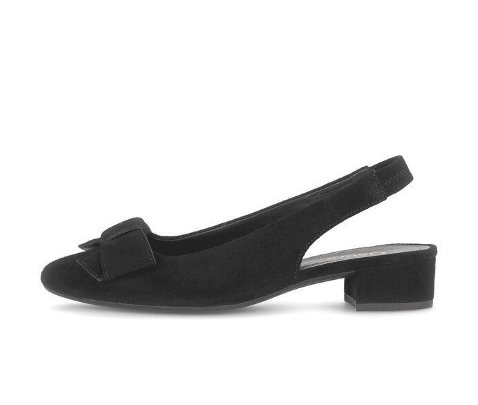 Sling-back zwart #0