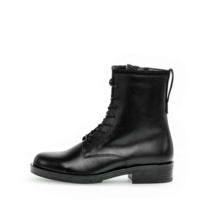 Schnürstiefelette schwarz #0