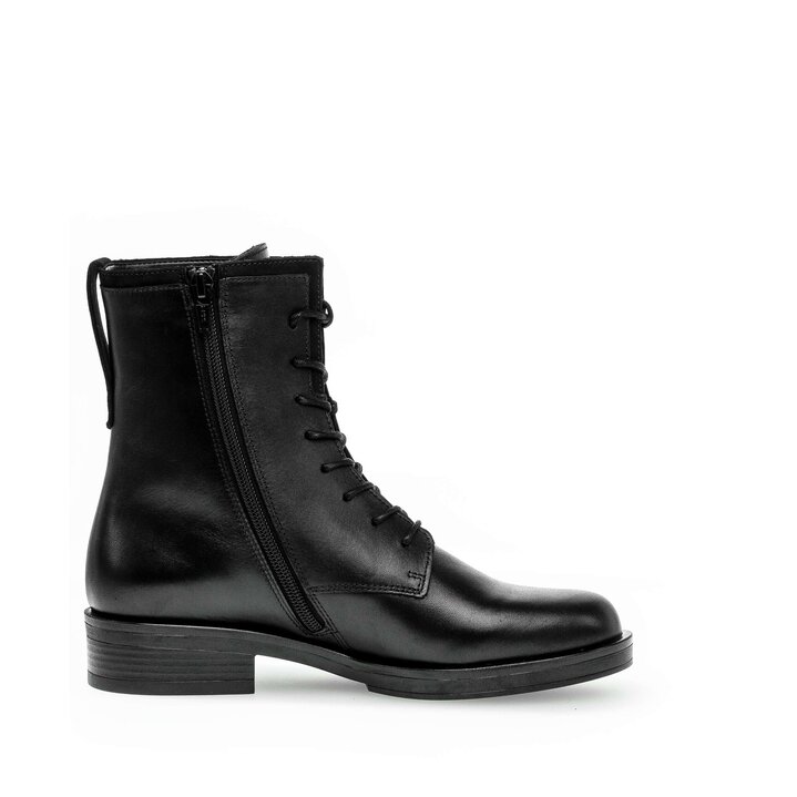 Schnürstiefelette schwarz #1