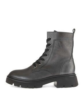 Schnürstiefelette silber