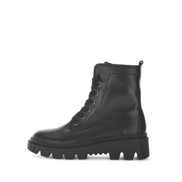 Schnürstiefelette schwarz #0