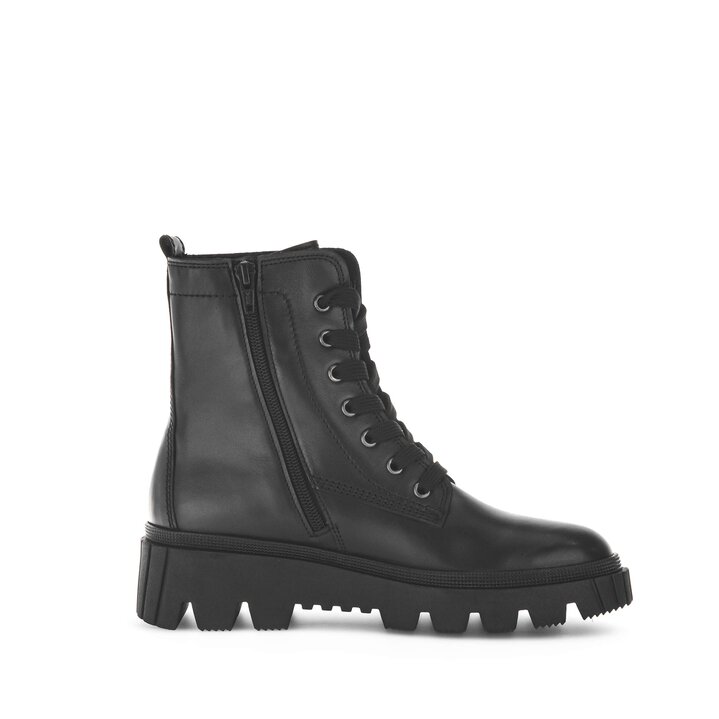 Schnürstiefelette schwarz #1