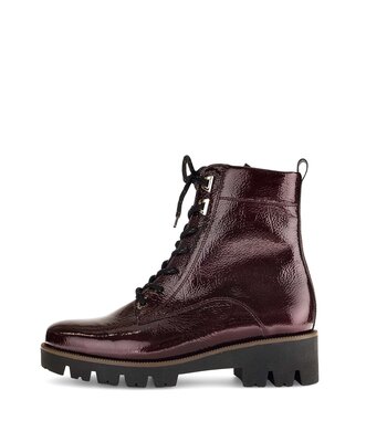 Stivaletto stringato rosso