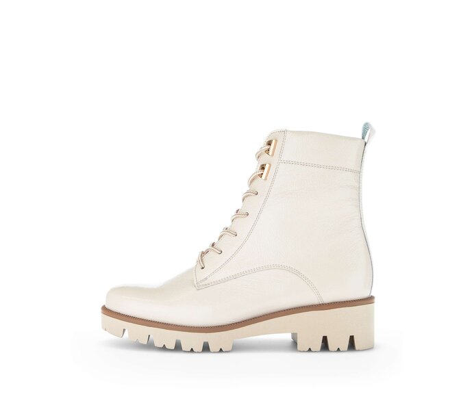 Schnürstiefelette creme #0