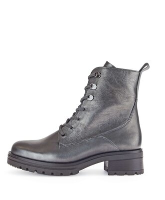 Stivaletto stringato argento