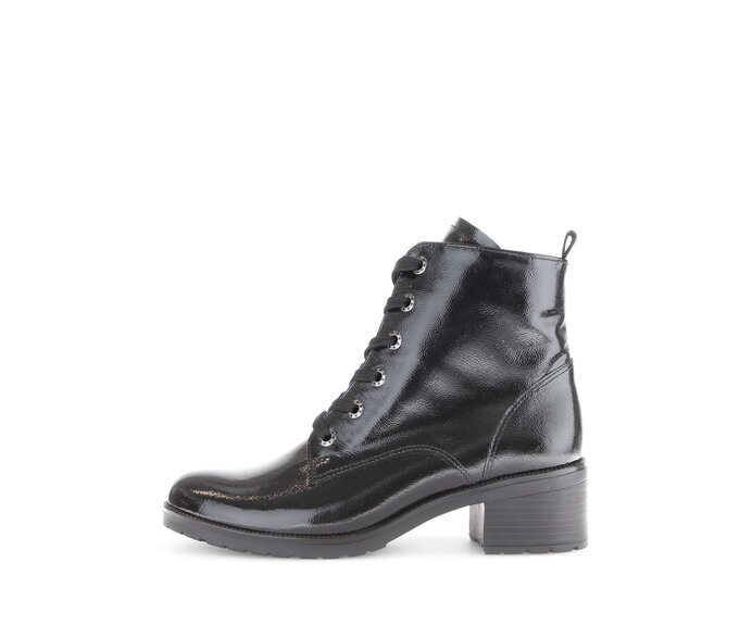 Snörstövletter svart #0