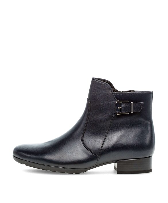 Gabor Damen Ankle Boots Comfort Mehrweite H – Mit Blockabsatz 5 Cm, Aus Leder, Reißverschluss