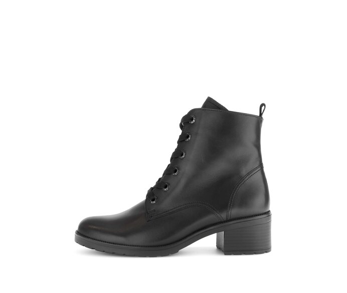 Schnürstiefelette schwarz #0