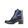 Schnürstiefelette blau