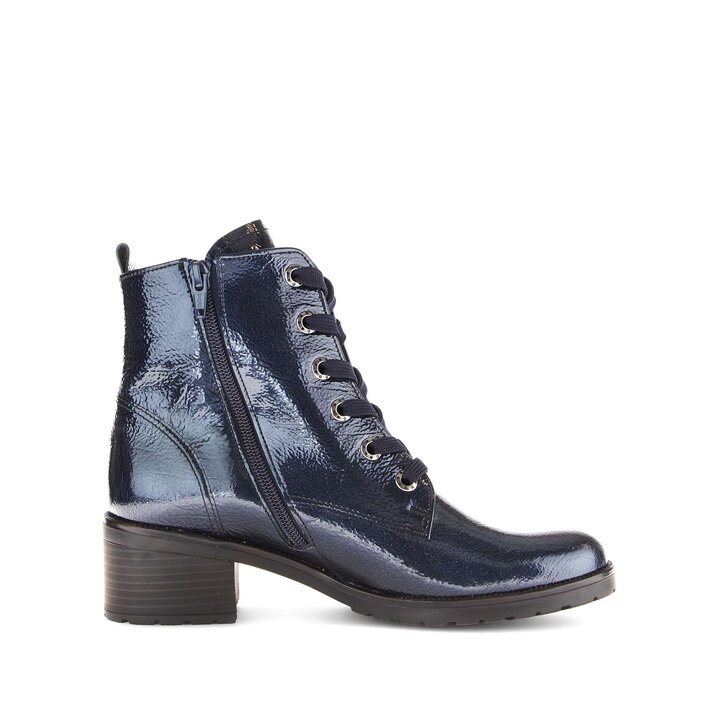 Schnürstiefelette blau #1
