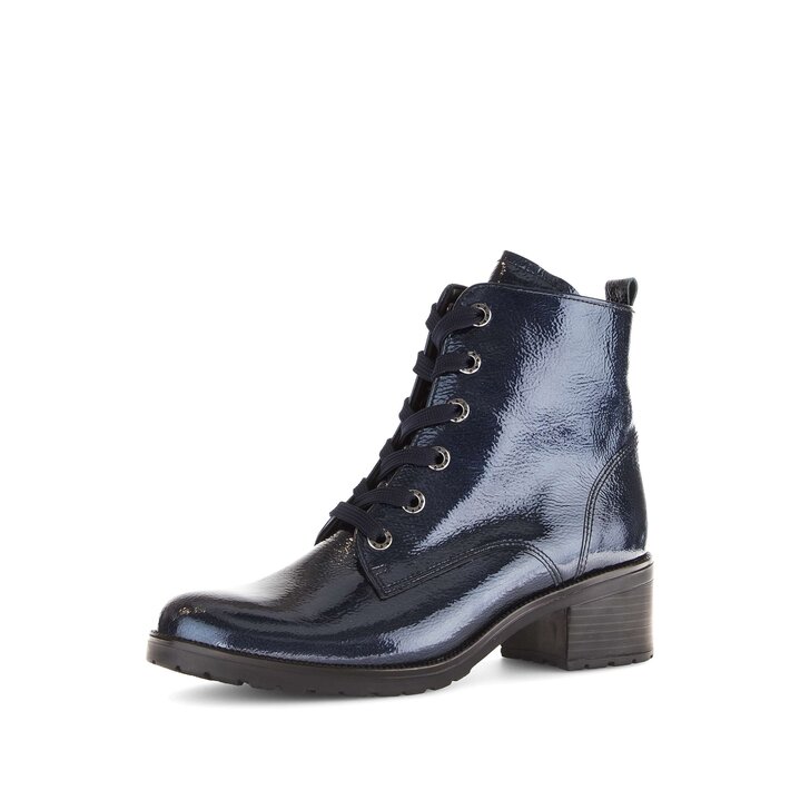 Schnürstiefelette blau #2