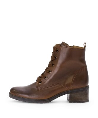 Schnürstiefelette braun