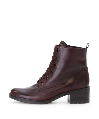 Schnürstiefelette rot