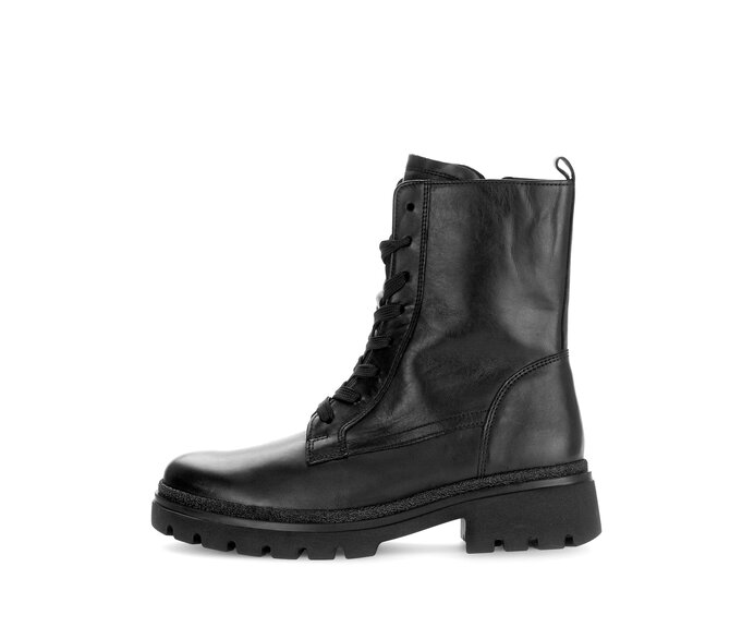Schnürstiefelette schwarz #0