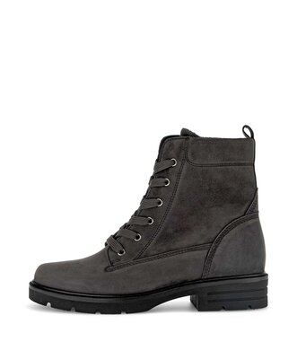 Schnürstiefelette grau