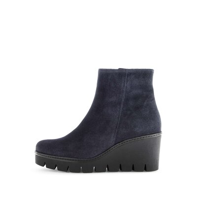 Platåstövletter blå