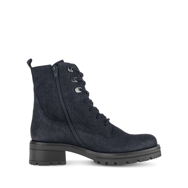 Schnürstiefelette blau #1