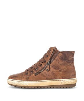 Hoge sneaker bruin
