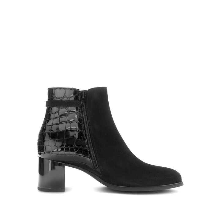 Elegante Stiefelette schwarz #1