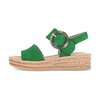 Platåsandaler grön