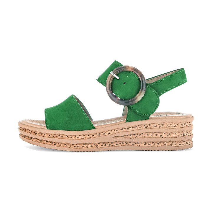 Sandale met plateauzool groen #0