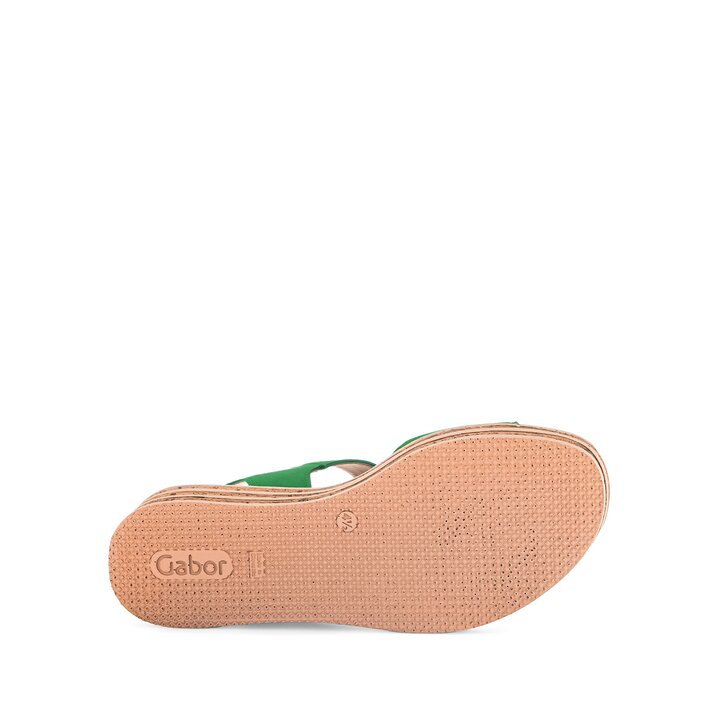 Sandale met plateauzool groen #4