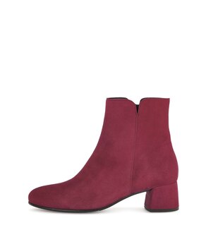 Bottine élégante rouge