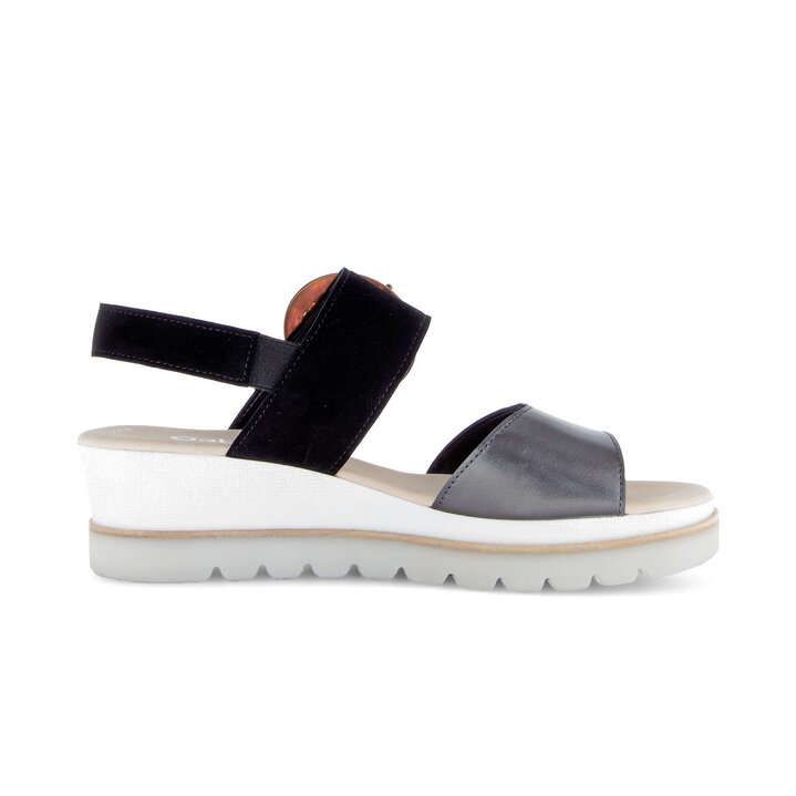 Sandale à plateforme gris #1