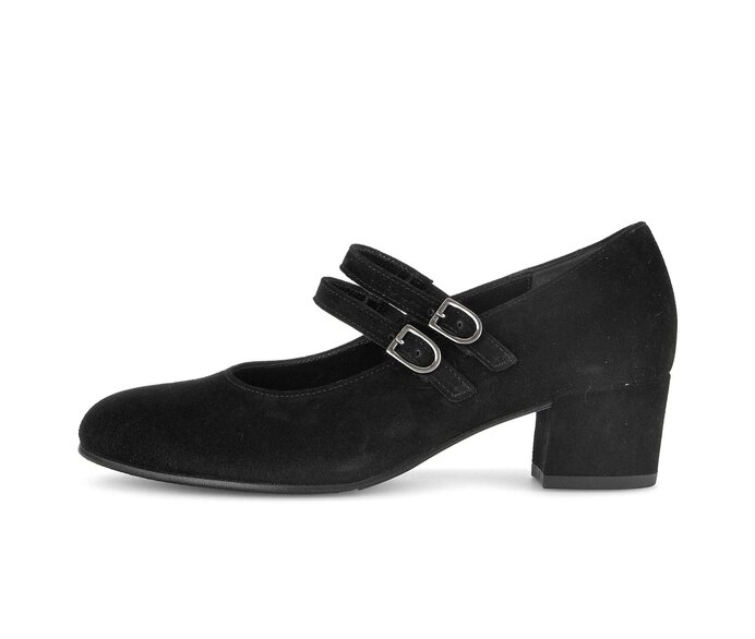 Spangenpumps schwarz #0