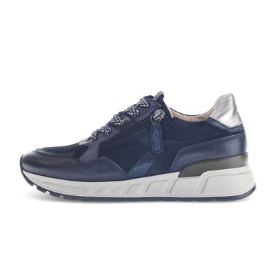 Lage sneaker blauw