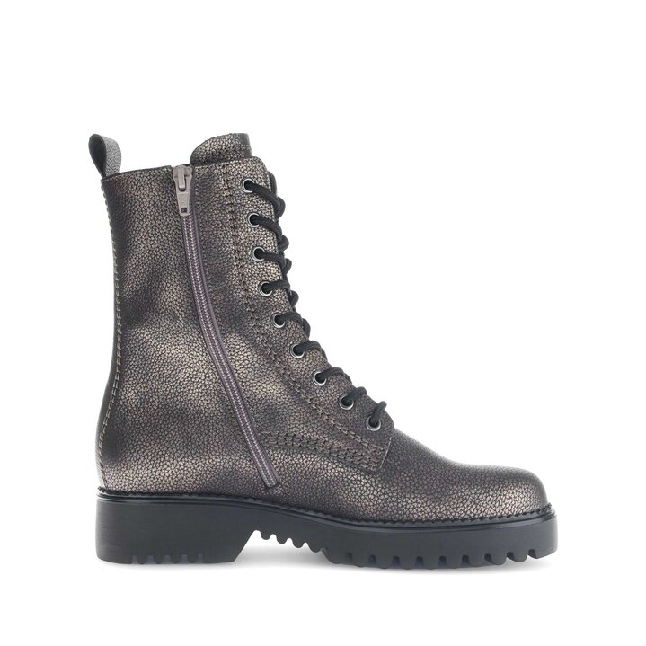 Enkellaarsjes met veter brons #1