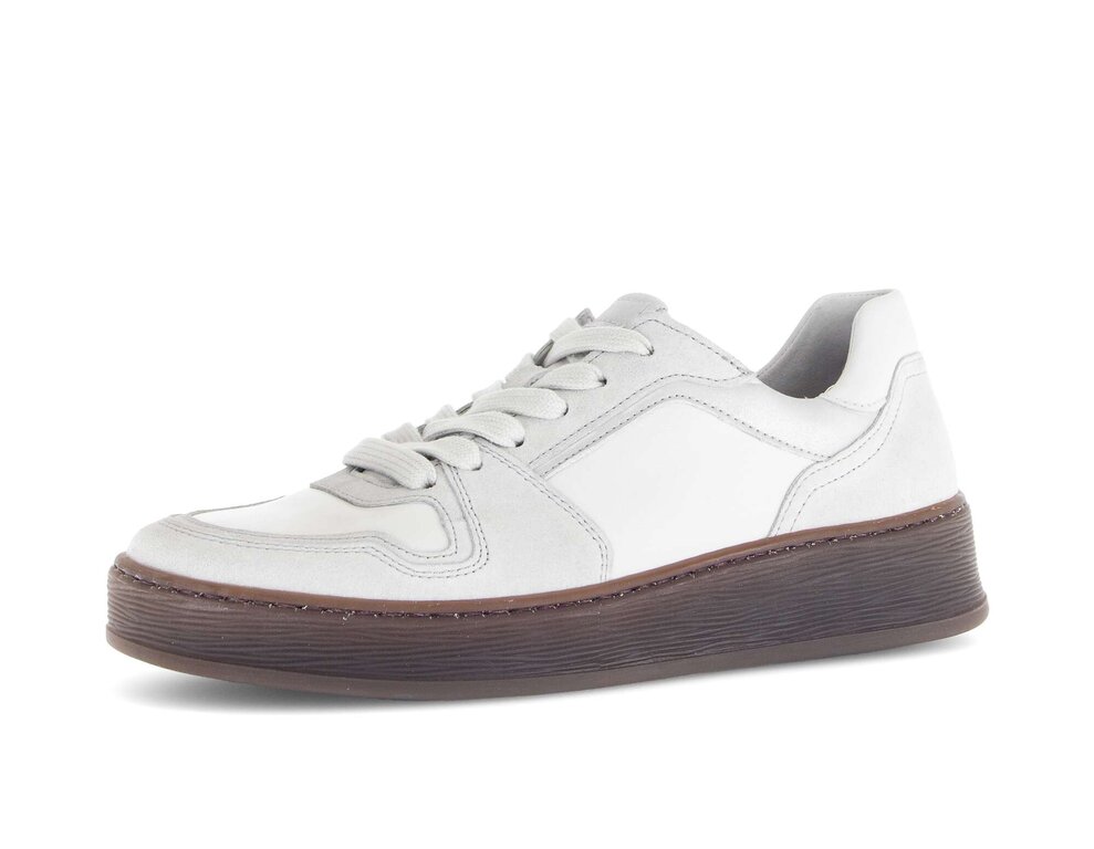 Sneaker low - 76.477.60 - Materialmix Leder weiß | Gabor