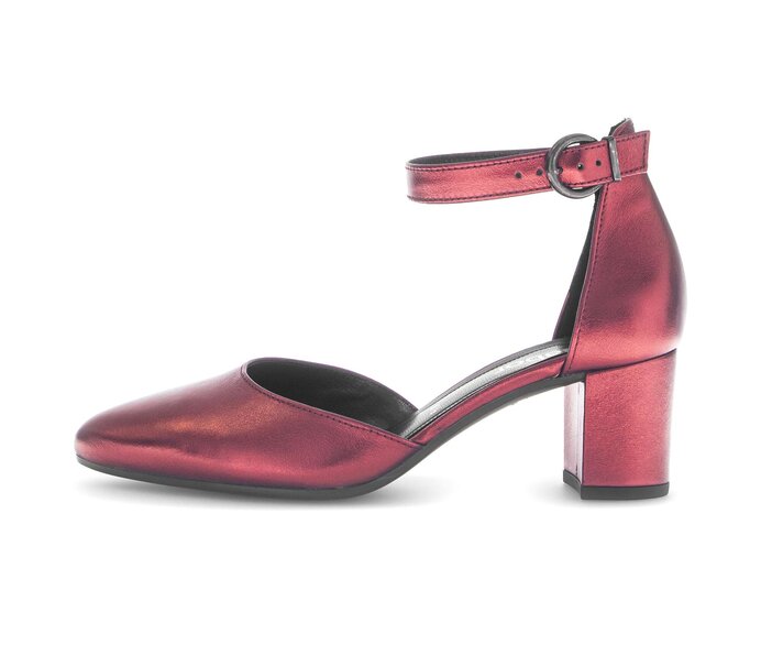 Escarpins à bride rouge #0