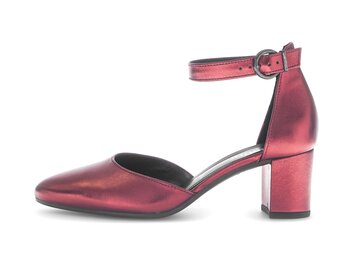 Escarpins à bride rouge