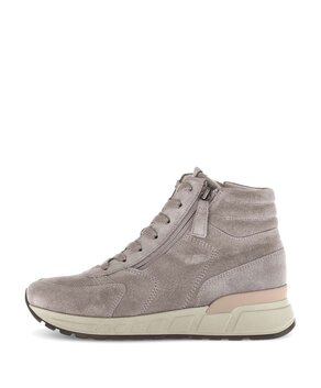 Hoge sneaker beige