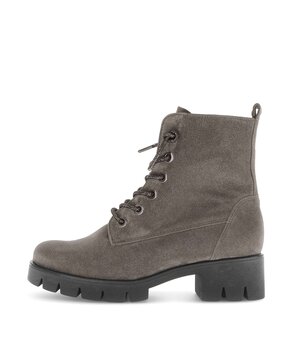 Schnürstiefelette braun