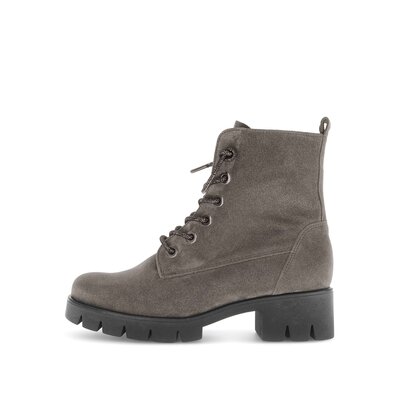 Schnürstiefelette braun