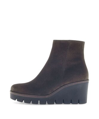 Stivaletto con plateau marrone