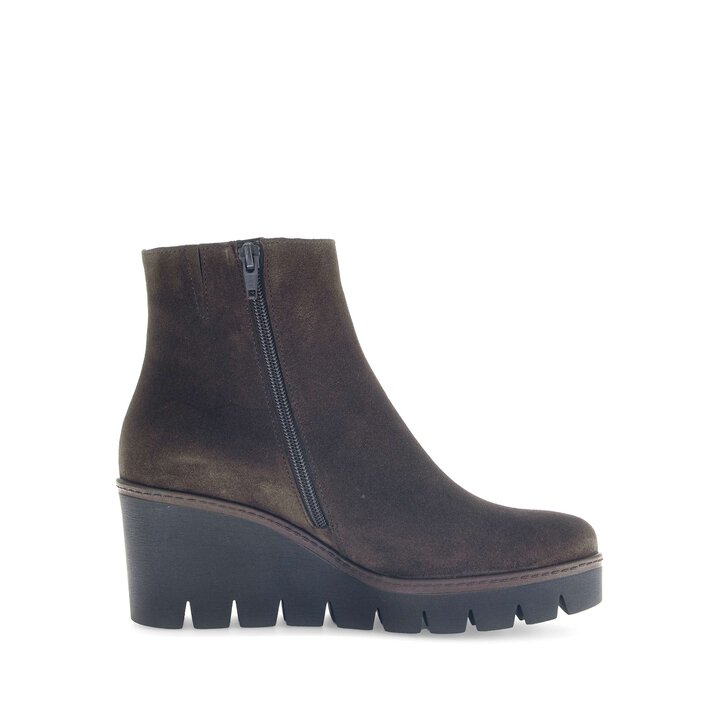 Bottine plateau marron #1