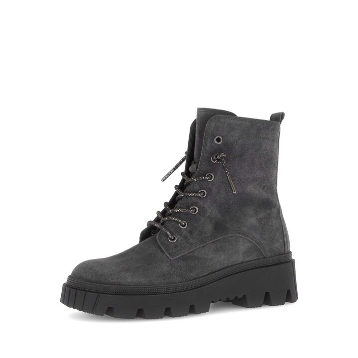 Enkellaarsjes met veter grijs #2