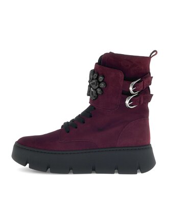 Stivaletto stringato rosso