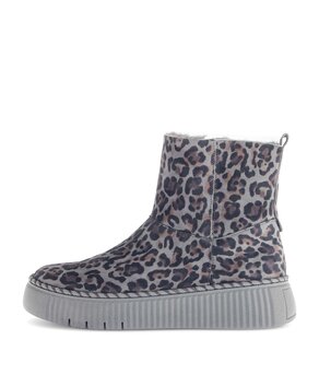 Winter enkellaarsje grijs