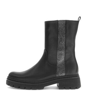 Sportliche Stiefelette schwarz