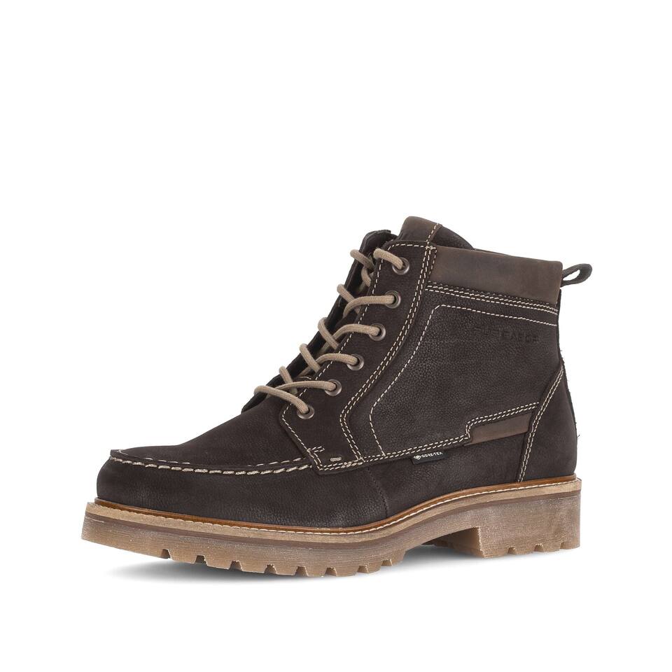 Gabor Herren Boots; Rauleder in braun; Blockabsatz mit TR-Sohle