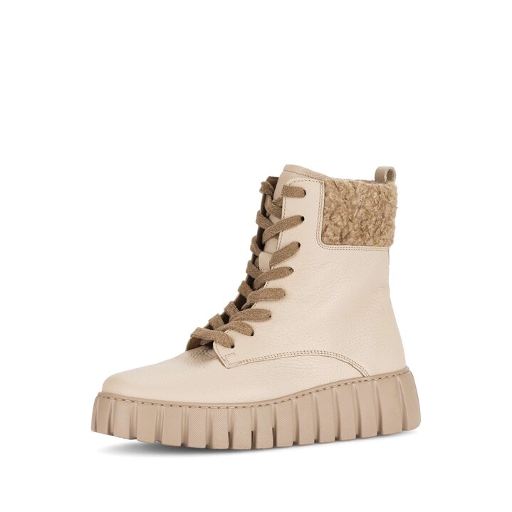 Bottine plateau crème #2